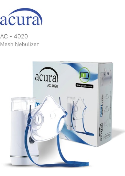 AC- 4020 Şarjlı Mesh Nebulizatör