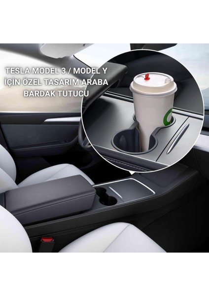 Tesla Araçlar Için Bardaklık Tutucu Tesla Model 3 Bardak Tutucu ve Model Bardak Tutucu