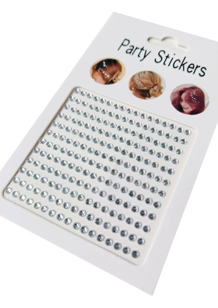Vücut ve Yüz Taşı Stickers Tırnak Makyaj Taşı Yapışkan Festival Taşı Kristal Yüz Taşları 165 Adet