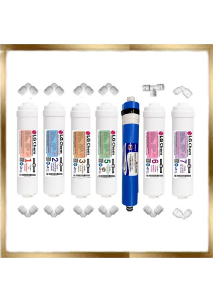 Ligth Gastro Gold Pompalı & Montaj Dahil 12 Litre 7 Filtre 14 Aşama 90 Gpd Nano Lg Membranlı Gümüş Iyon Tatlandırıcılı Mineral ve Alkali Filtreli Su Arıtma Cihazı modelleri