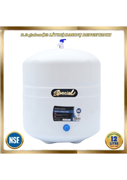 Ligth Gastro Gold Pompalı & Montaj Dahil 12 Litre 7 Filtre 14 Aşama 90 Gpd Nano Lg Membranlı Gümüş Iyon Tatlandırıcılı Mineral ve Alkali Filtreli Su Arıtma Cihazı indirimleri
