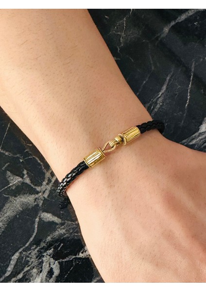 Erkek Bileklik, Gümüş Gold Renk Altın Kaplama Özel Tasarım Erkek Bileklik, Şık Hediye fiyatları