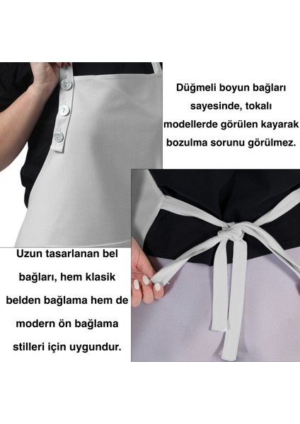 Boyun Ayarlı, Su Geçirmez, Cepli Şef, Aşçı, Mutfak Önlüğü , Cafe, Barista, Kuaför, Ressam ve Çiçekçi Önlükleri fırsatları