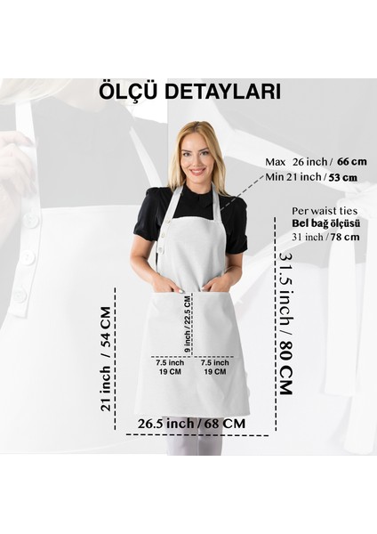 Boyun Ayarlı, Su Geçirmez, Cepli Şef, Aşçı, Mutfak Önlüğü , Cafe, Barista, Kuaför, Ressam ve Çiçekçi Önlükleri indirimleri
