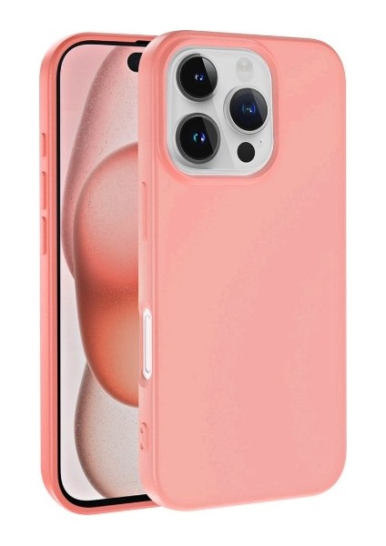 Apple iPhone 16 Pro Max Kılıf Iktk Lsr Laaakan Kapak-Pembe