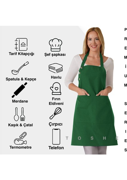 Boyun Ayarlı, Su Geçirmez, Cepli Şef, Aşçı, Mutfak Önlüğü , Cafe, Barista, Kuaför, Ressam ve Çiçekçi Önlükleri modelleri