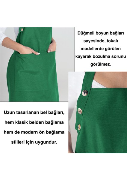 Boyun Ayarlı, Su Geçirmez, Cepli Şef, Aşçı, Mutfak Önlüğü , Cafe, Barista, Kuaför, Ressam ve Çiçekçi Önlükleri fırsatları