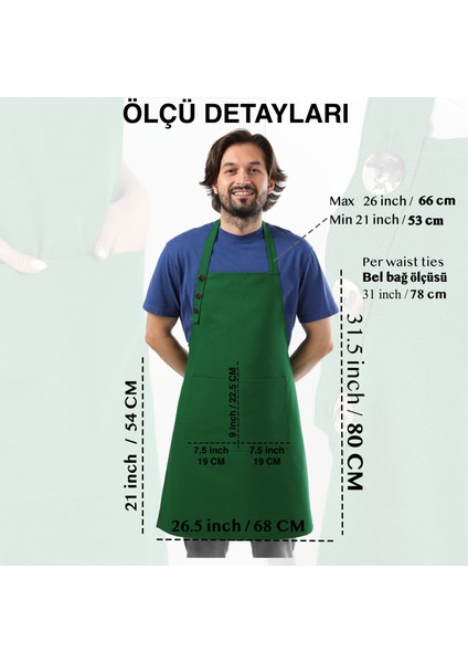 Boyun Ayarlı, Su Geçirmez, Cepli Şef, Aşçı, Mutfak Önlüğü , Cafe, Barista, Kuaför, Ressam ve Çiçekçi Önlükleri indirimleri