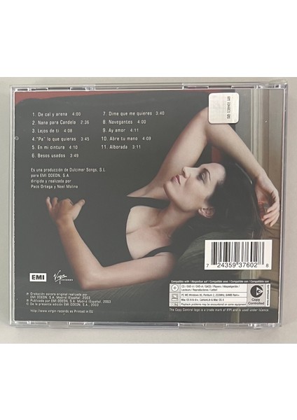 Monica Molina De Cal Y Arena CD (Orjnal Dönem Baskı Cd)