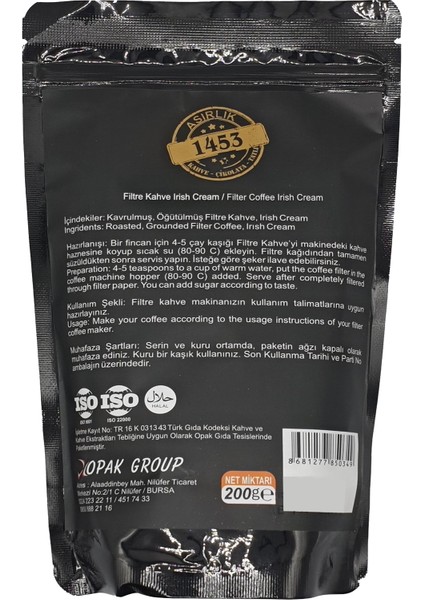 Irısh Cream Filtre Kahve ( 200 gr ) modelleri