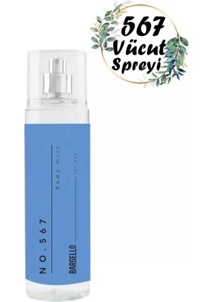 NO.567 Vücut Spreyi - Body Mist 210 ml Erkek