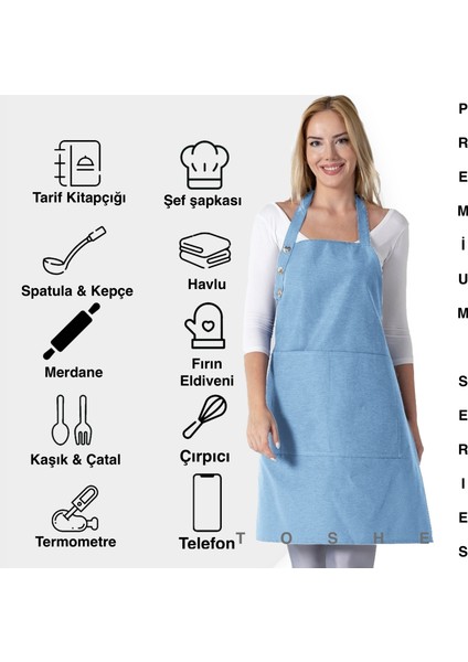 Boyun Ayarlı, Su Geçirmez, Cepli Şef, Aşçı, Mutfak Önlüğü , Cafe, Barista, Kuaför, Ressam ve Çiçekçi Önlükleri modelleri