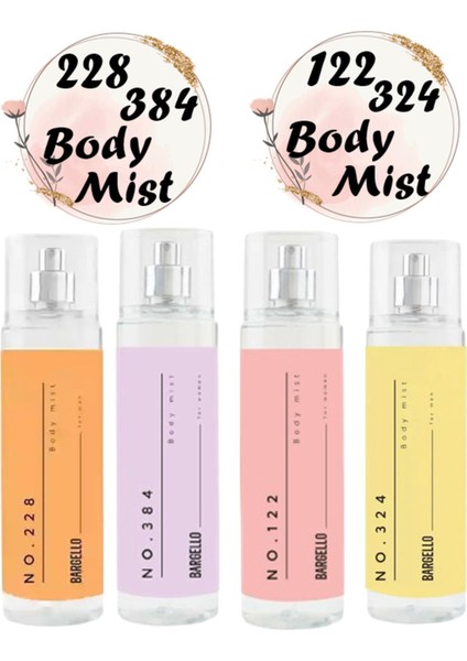 Body Mist Seti (NO.122 - NO.384 - NO.228 - NO.324)
