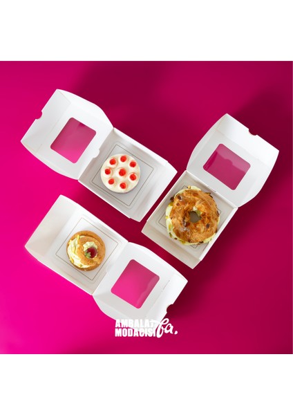 Kurabiye Kutusu ( 25 Adet ) Cookie Box ( 13X13X6 cm ) fiyatları