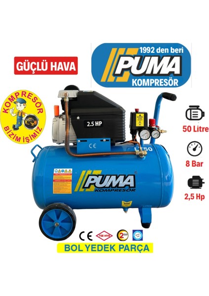 50 lt Yağlı Hava Kompresörü