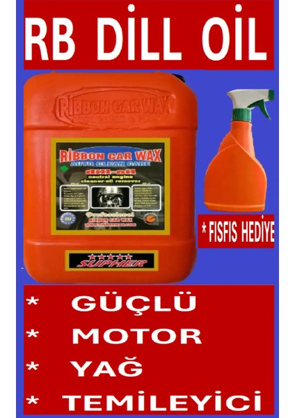 Ribbonwax RB DİLL OİL ( YOĞUN FORMÜLLÜ Motor Yağ Temizleyici) 5 kg modelleri