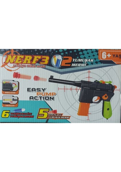 Nerf3 Yumuşak Mermi Silahı