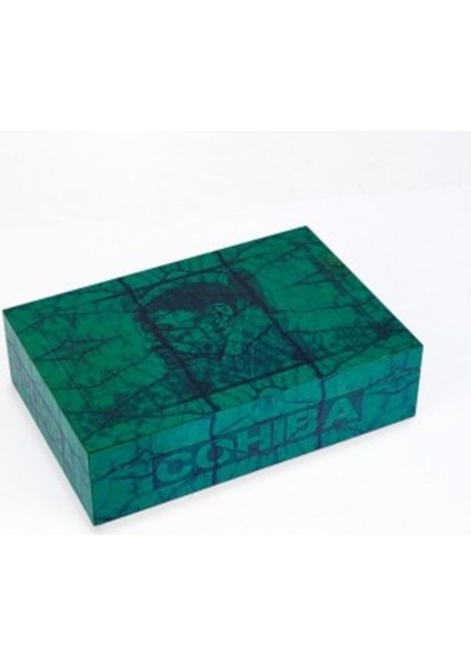 Puro Humidor - Yeşil Lake, Sanatsal Desenli Özel Kutu - PHUM0196