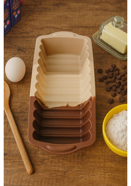 Silikon Baton Kek Kalıbı Dikdörtgen Çikolata Kalıbı