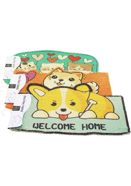 Robinanka Hayvan Figürlü 37X57CM Kauçuk Plastik Kapı Paspası