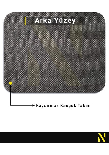 A Harfli Sevimli Hayvanlar Desenli Ergonomik Mouse Pad - 23 cm x 19 cm - Kaymaz Taban Ev ve Ofis Kullanımı Fare Altlığı Mousepad fiyatları