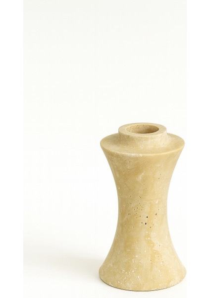 Doğal Traverten El Yapımı Dekoratif Vazo – 21 cm fiyatları