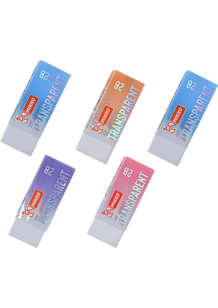 Büyük Boy Transparent Şeffaf Silgi 5 Adet ER-5701