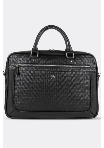 Unisex Evrak Laptop Çantası Hasır Siyah