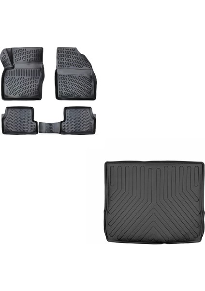 Ford Focus 2 2005-2010 Station Wagon 3D Paspas+Bagaj Havuzu Seti