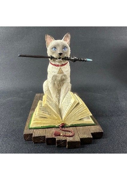 Hokus Pokus Sihirli Değnek Siyam Kedisi Veronese Design Heykelcik