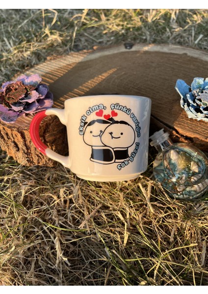 Sevgili Kupası, Romantik Hediyelik Kupa, Özel Tasarım 200 ml Seramik Kupa