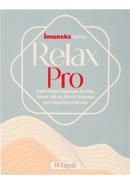 Imuneks Farma Relax Pro 30 Kapsül