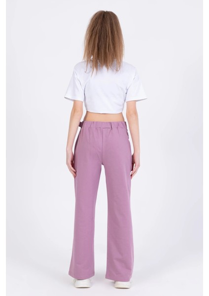 Kız Çocuk Düğme Detaylı Pantolon modelleri