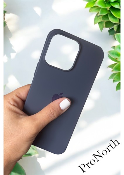 Iphone 16 Pro Max Uyumlu Kılıf Logolu Lansman Soft Yumuşak Içi Kadife Silikon Kapak