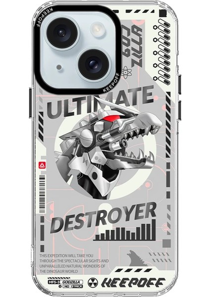 iPhone 15 Dna Magsafe Kapak - Godzilla