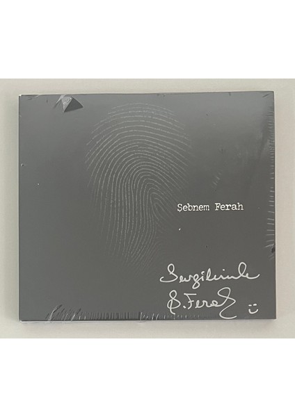 Şebnem Ferah Parmak Izi Imzalı CD (Jelatininde Sıfır Orjnal Dönem Baskı Cd)