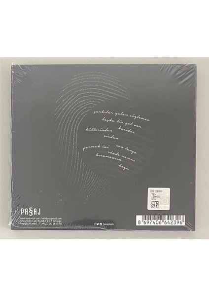 Şebnem Ferah Parmak Izi Imzalı CD (Jelatininde Sıfır Orjnal Dönem Baskı Cd)