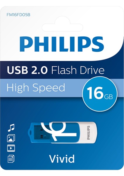Vivid USB 2.0 16GB USB Flash Bellek