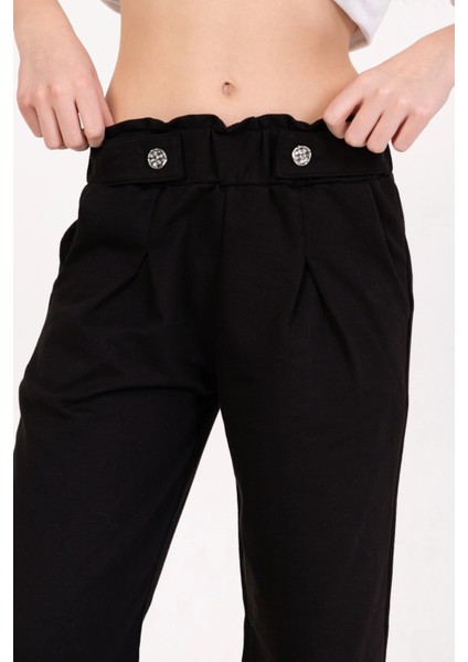 Kız Çocuk Düğme Detaylı Pantolon fiyatları