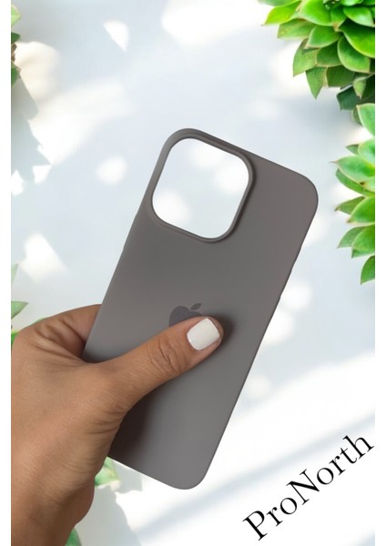 Iphone 16 Pro Max Uyumlu Kılıf Logolu Lansman Soft Yumuşak Içi Kadife Silikon Kapak