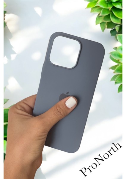 Iphone 16 Pro Max Uyumlu Kılıf Logolu Lansman Soft Yumuşak Içi Kadife Silikon Kapak