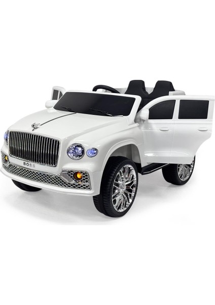 Harika Peluş Akülü Araba 12V Uzaktan Kumanda Boss Gt Müzikli ve Bluetooth