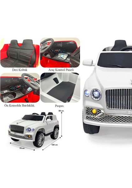 Harika Peluş Akülü Araba 12V Uzaktan Kumanda Boss Gt Müzikli ve Bluetooth fırsatları