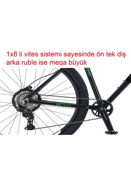 Ng Team 100-8 29HD 21 Kadro Hidrolik Disk Fren Dağ Bisikleti (180 cm ve Üstü Boy)