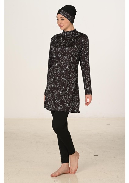 Tam Kapalı Likralı Tesettür Mayo 3413