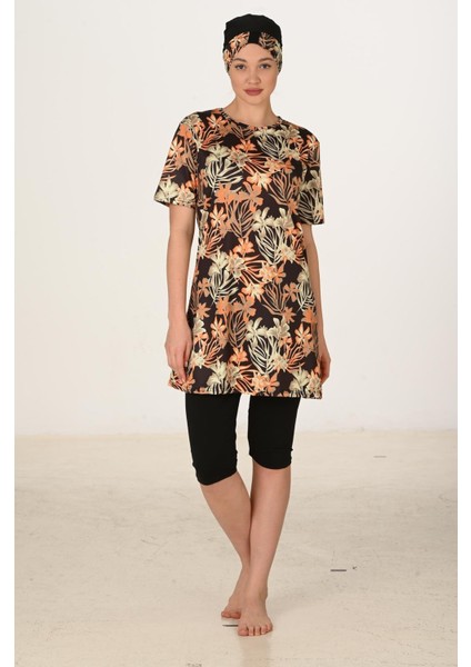 Yarım Kapalı Likralı Tesettür Mayo 3457