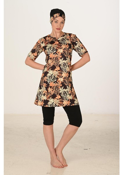 Yarım Kapalı Likralı Tesettür Mayo 3457 fırsatları