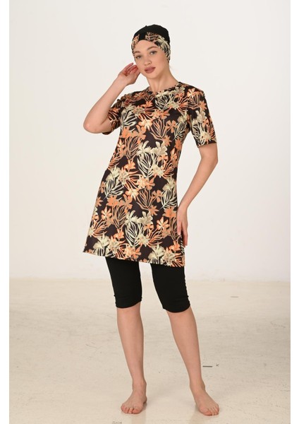 Yarım Kapalı Likralı Tesettür Mayo 3457 indirimleri