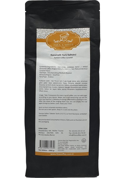 Karamelli Türk Kahvesi ( 1000 gr ) modelleri