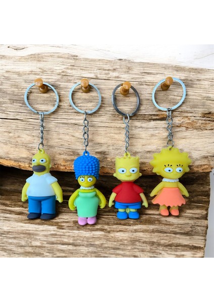 Simson Ailesi 4'lü Anahtarlık & Çanta Süsü fırsatları